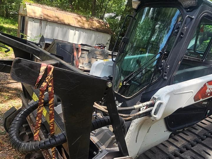 Mulcher head on the Bobcat, Central Florida