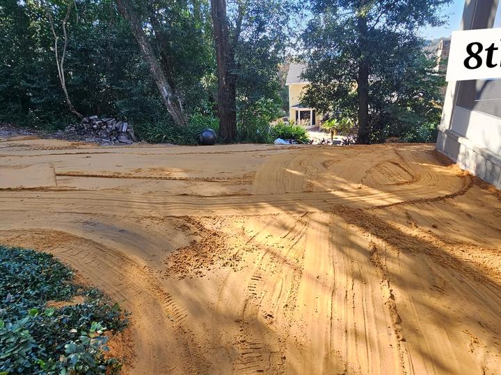 Fill sand spread out, Central Florida